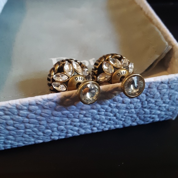 New! Crystal Dior Tribal Earrings! - Picture 4 of 4